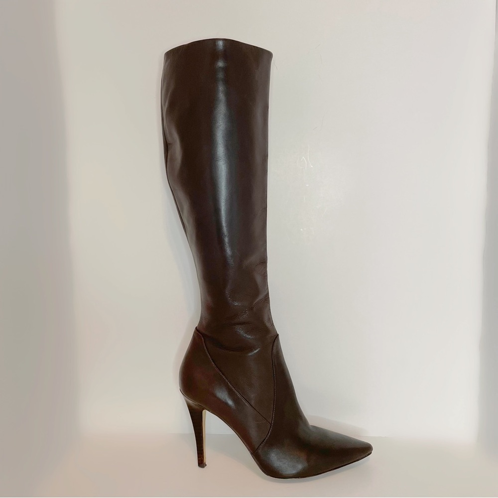 !! SOLD!! VGUC - Via Spiga Leather Boots - Coffee - 8M - Picture 1 of 8